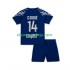 Camisola Paris Saint-Germain Desire Doue 14 Criança Equipamento Quarto 2024-2025 Manga Curta